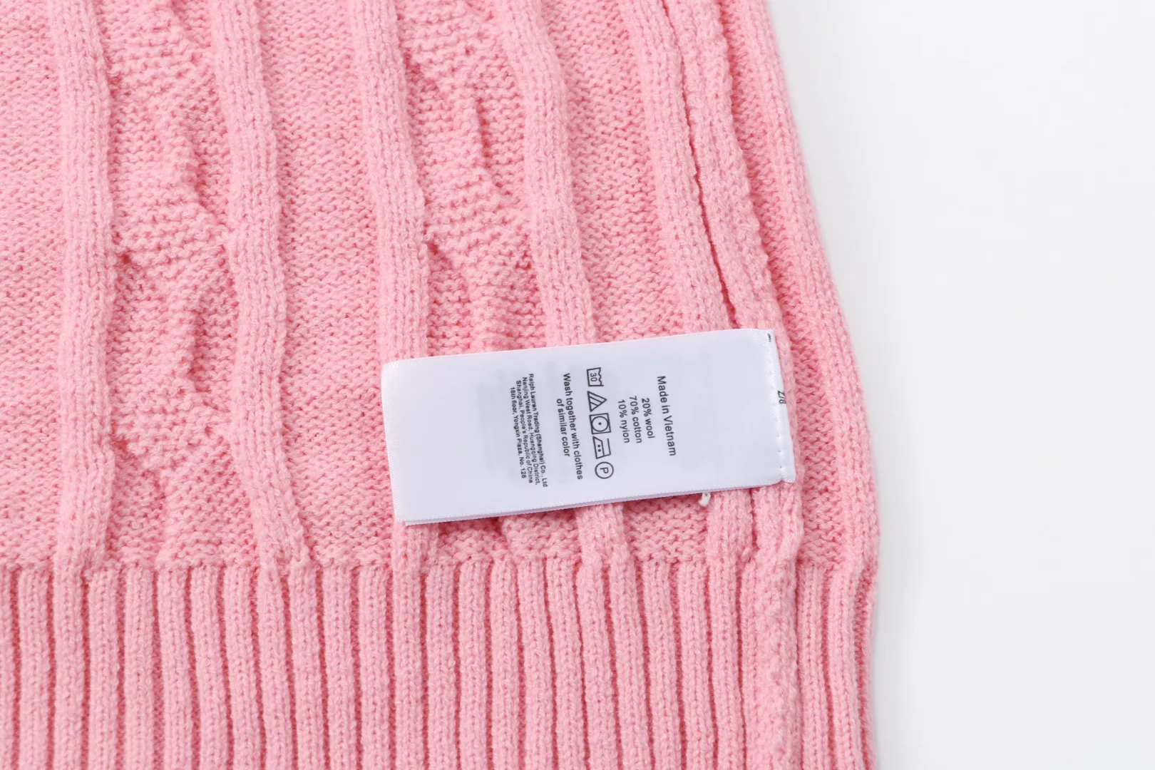 P230 RALPH LAUREN Ralph Lauren seven-color classic small label embroidered stand-collar long-sleeved half-zip knitted sweater tops for men and women seven colors Color: black white gray royal blue pink sky blue khaki code number: S M L XL material: cotton